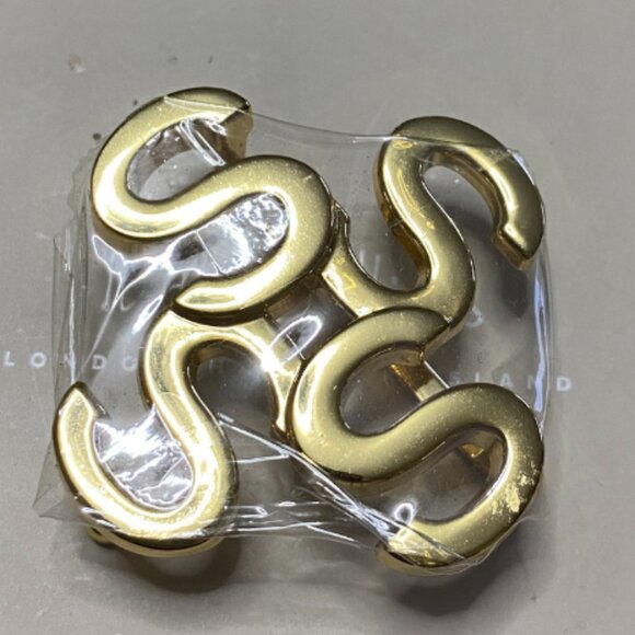 INDIA HICKS 14K Gold Plated "S" Belt Buckle - Picture 4 of 4